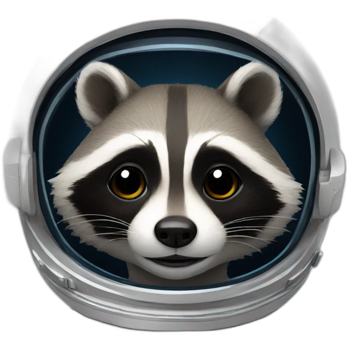 astronaut raccoon emoji