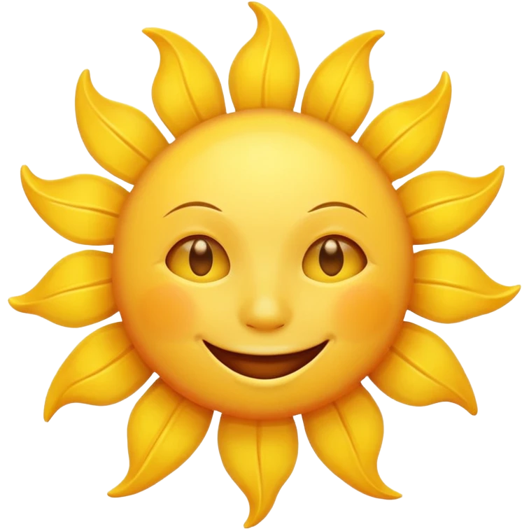 smiling sun emoji emoji