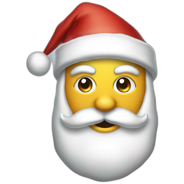 Santa Claus waring mask emoji