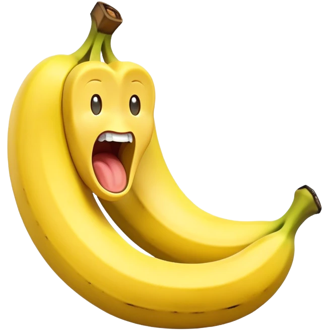 screaming banana emoji