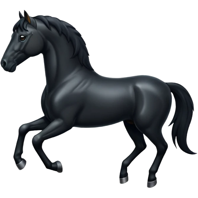 Black horse emoji