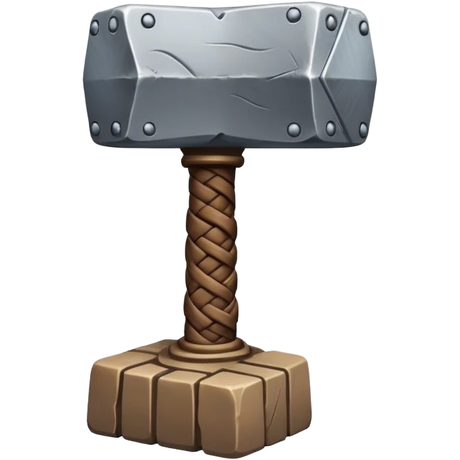 Thor hammer with nordic knots from Skane Sweden emoji