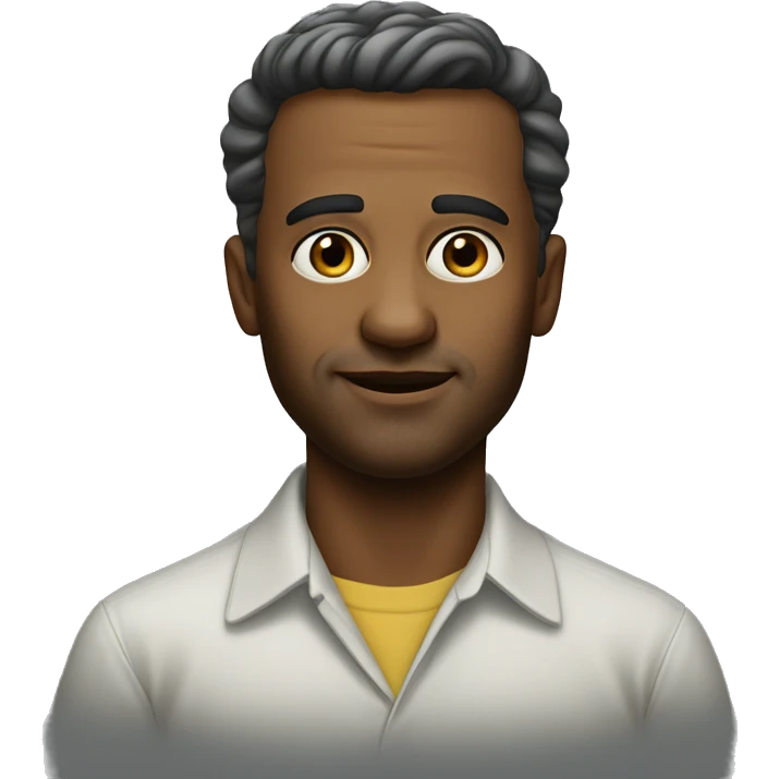 XX century photorealistic man emoji