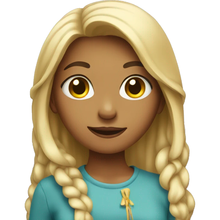 girl holding pres emoji