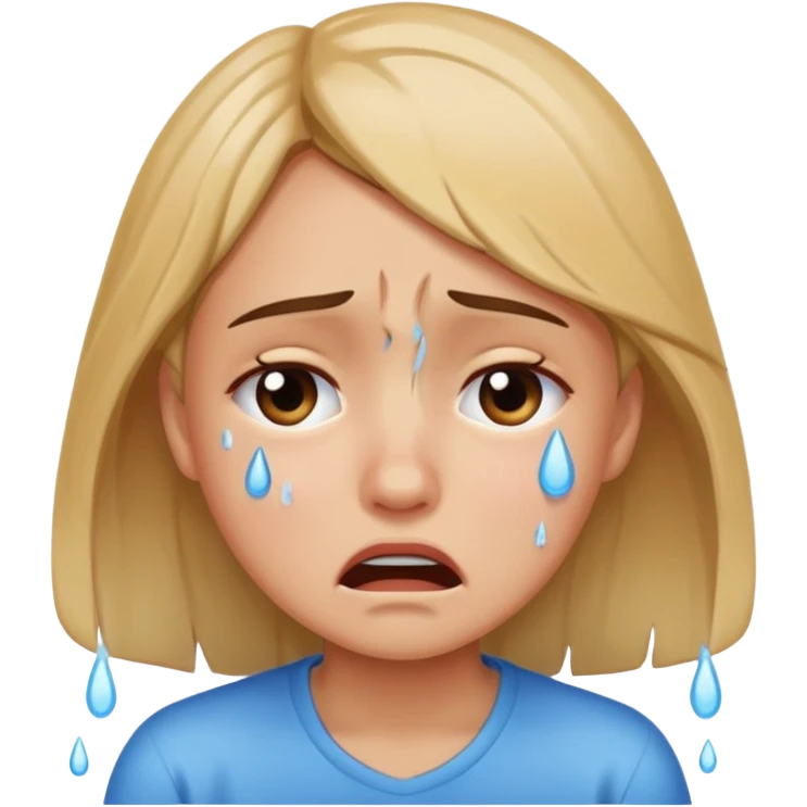 Girl crying emoji