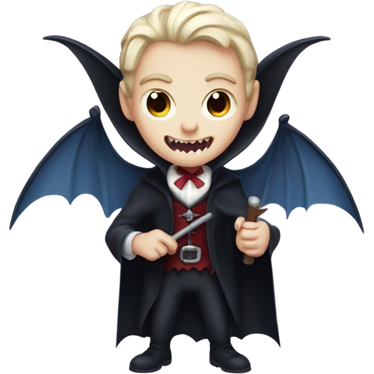 vampire holding bat emoji