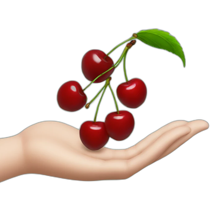 Cherries in the palms emoji