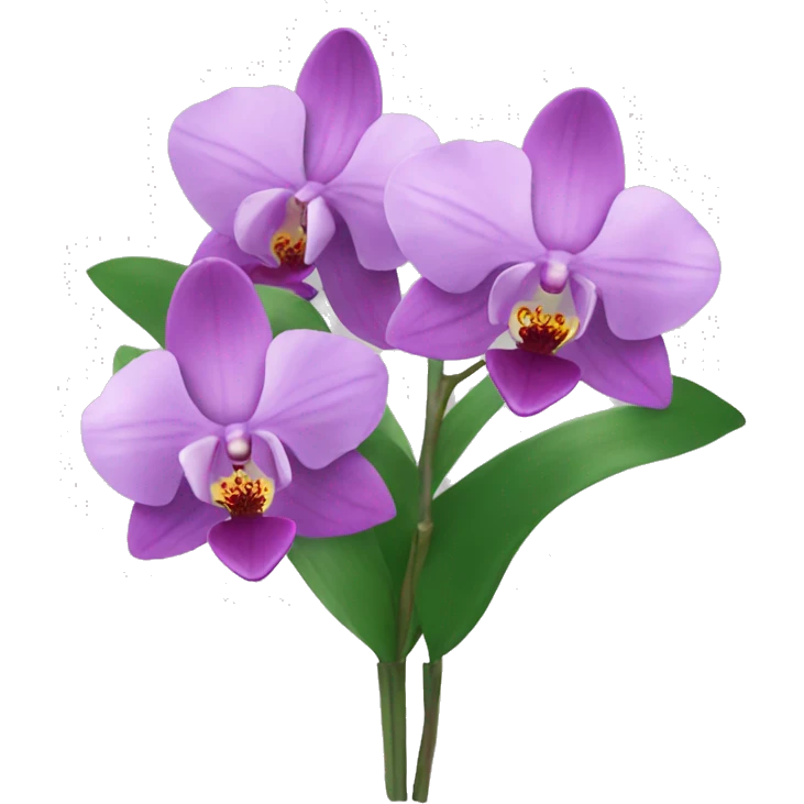 orchid bouquet emoji
