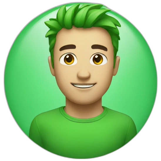 Super green emoji