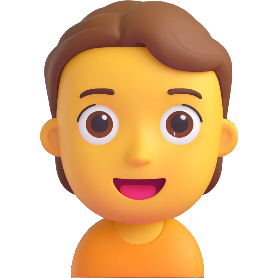 boy, 3d emoji style emoji