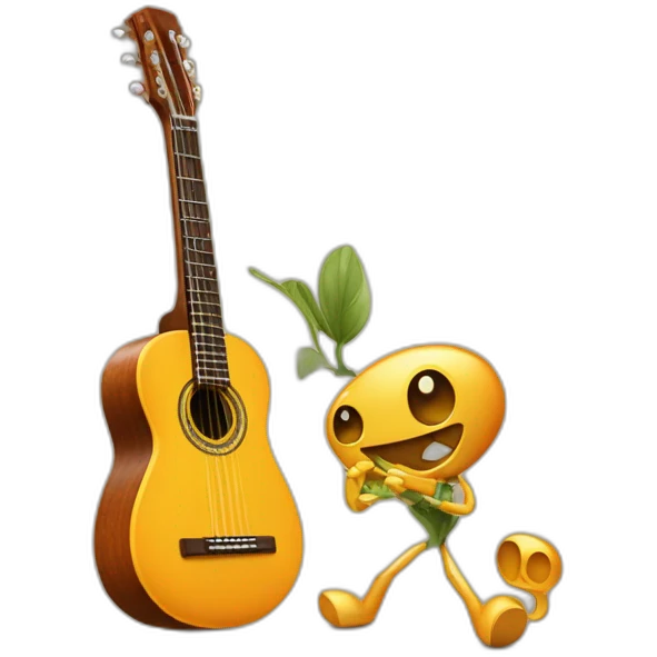 Un phasme qui joue de la guitare emoji