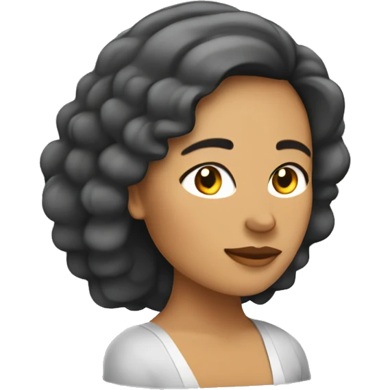 Mujer de cabello corto dormida emoji