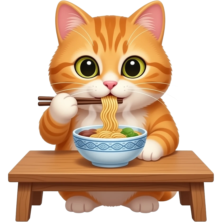 Ramen cat emoji