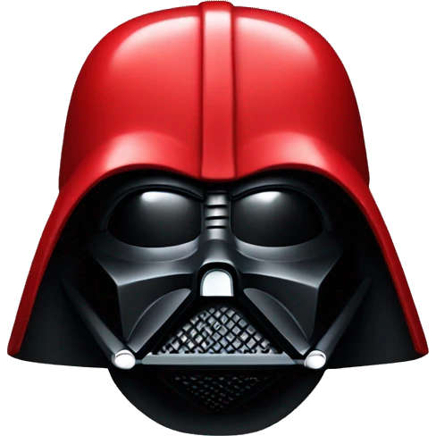 Darth Vader in red emoji