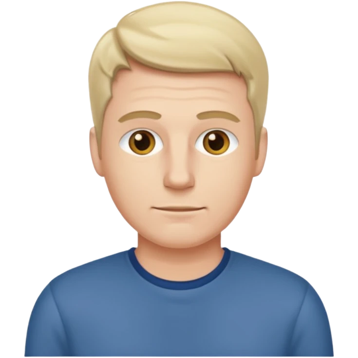 customer. 1 person only white male with shoulder normal person cloths. adult emoji