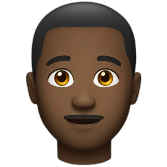 black man emoji