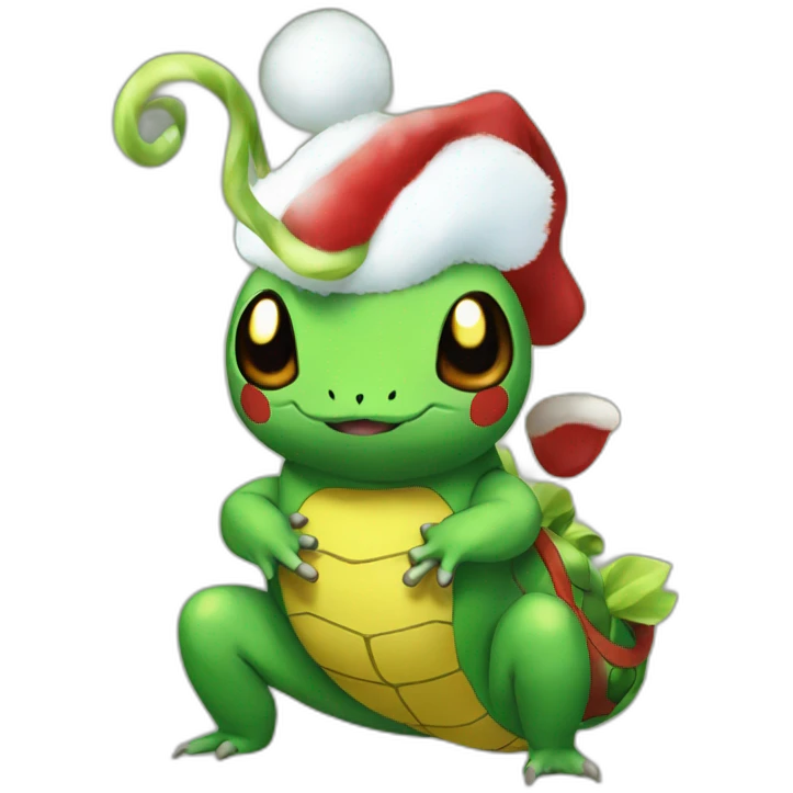 Christmas Caterpie Pokemon emoji