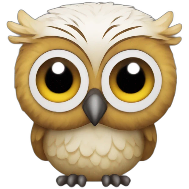 Peluche TY hibou emoji
