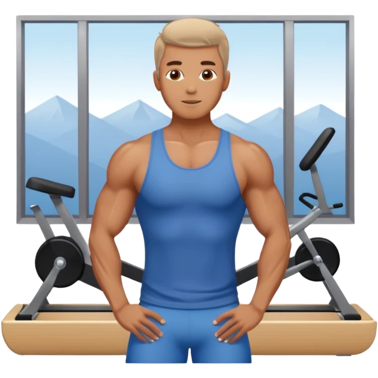 Pilates masculino emoji