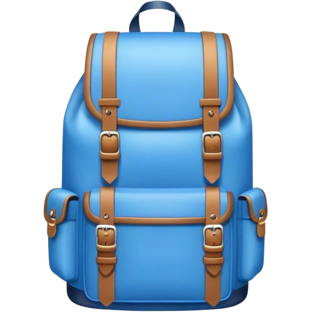 A Big blue backpack emoji