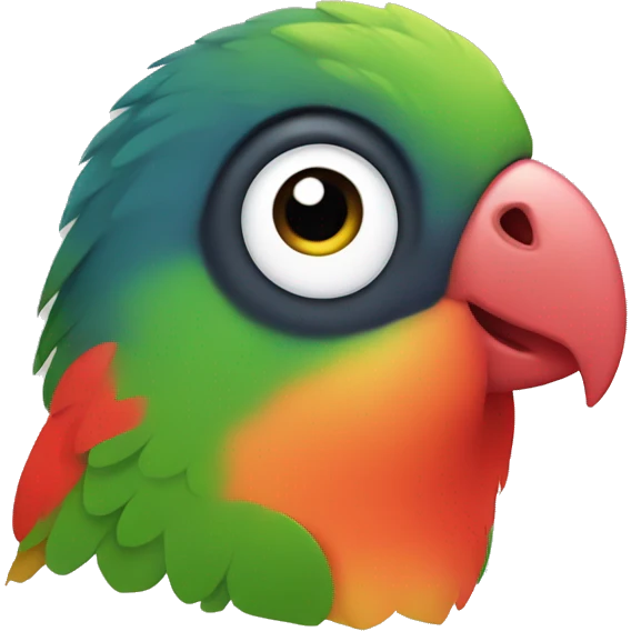 The lovebird parrot emoji