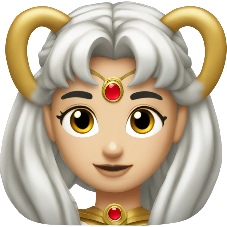 sailormoon with badger face emoji