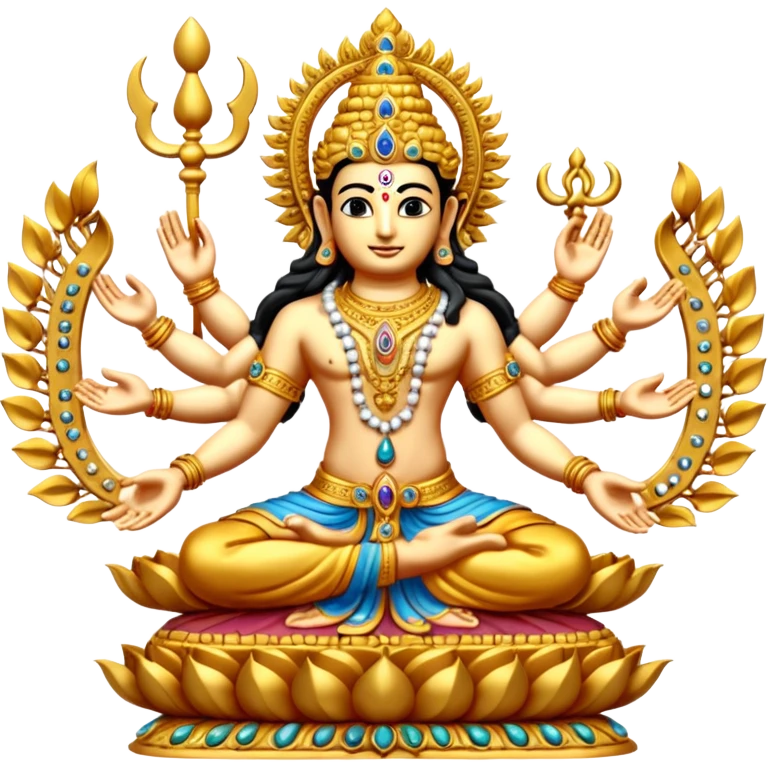 combined form of Bhagwan Vishnu 10 avatars. emoji