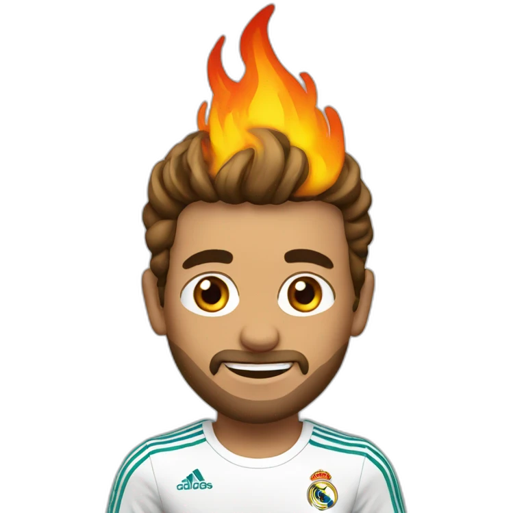 Real madrid with fire emoji