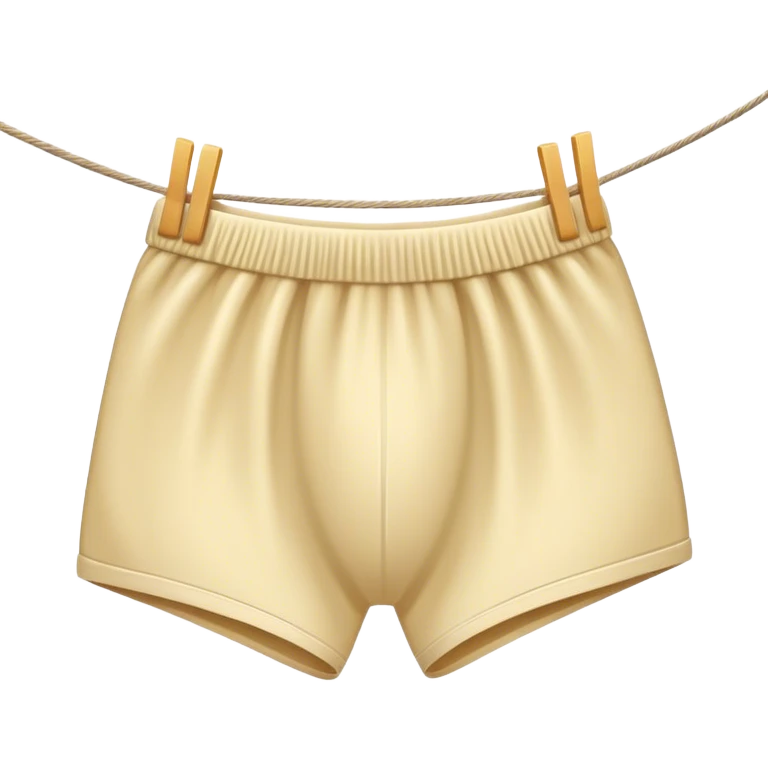underware flapping on a clothesline emoji