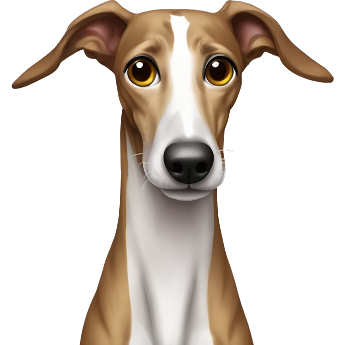 Galgo español marrón atigrado cuerpo entero emoji
