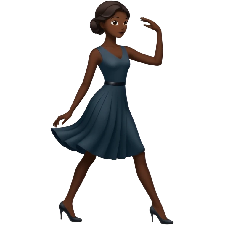 silhouette of a person in a graceful stance emoji