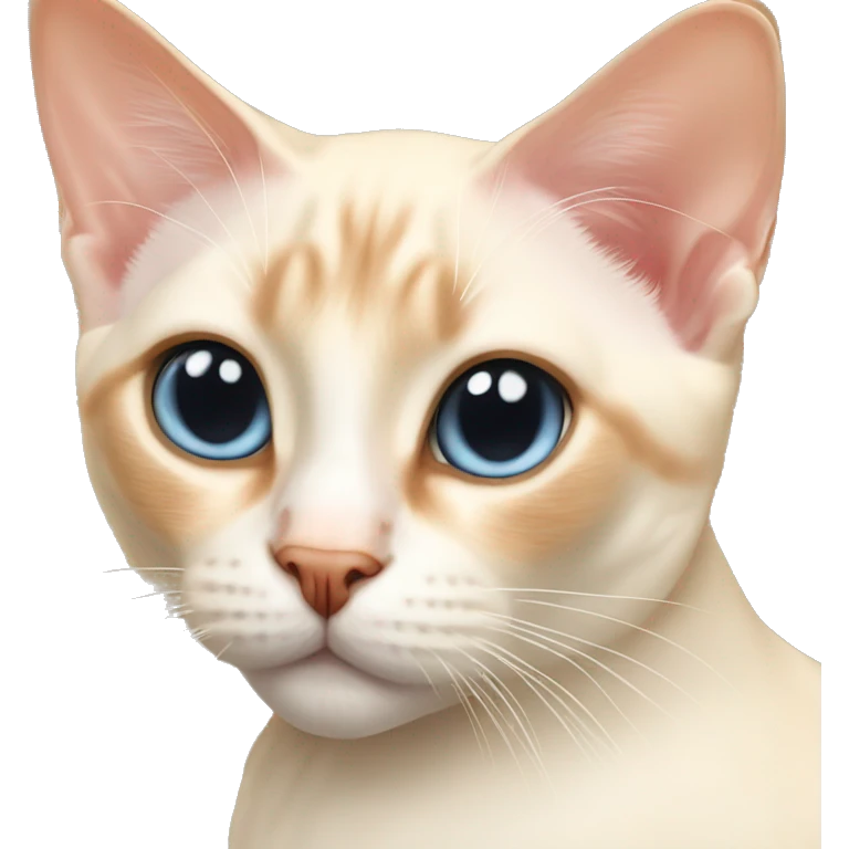 Flame point siamese emoji