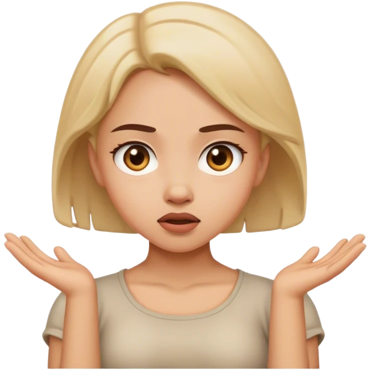 Shrugging shoulders girl   emoji