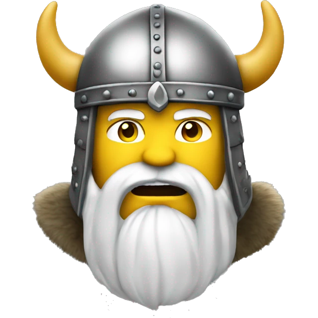 Viking. Helmet. Upper body only emoji