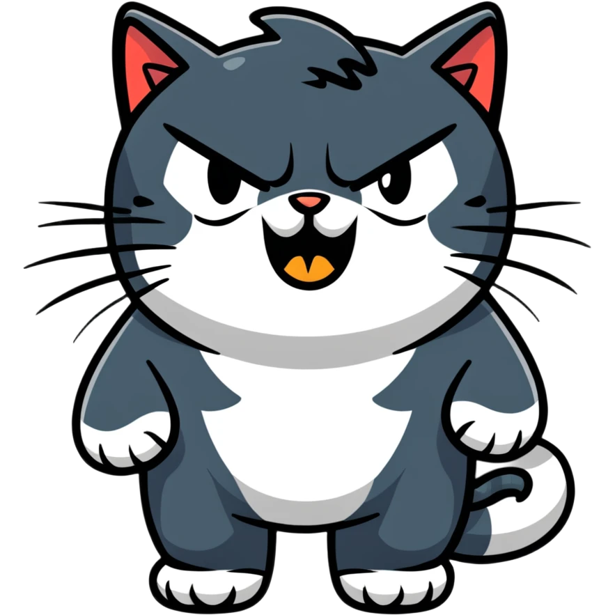 angry cat emoji
