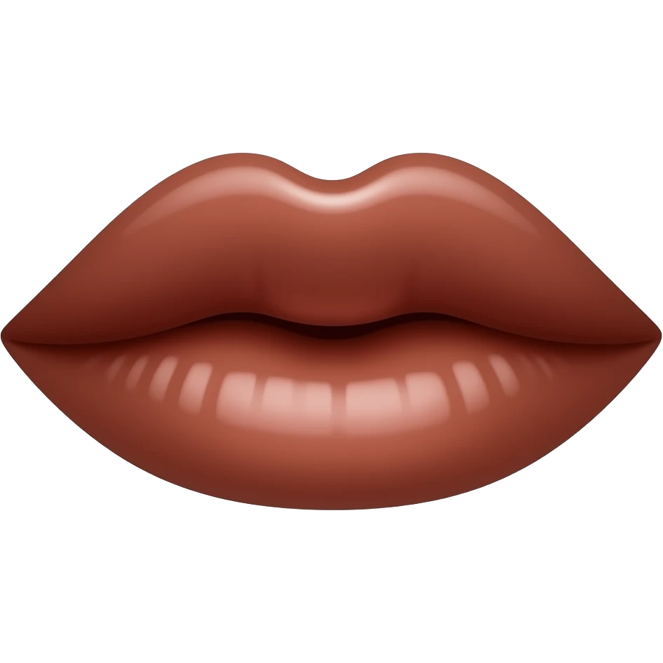 brown lips emoji
