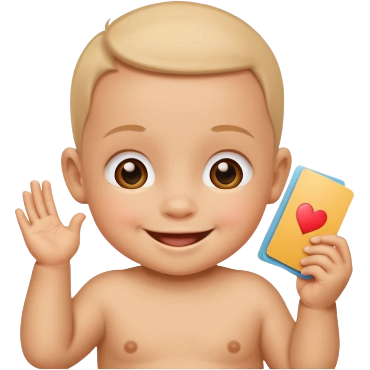 Bambino che disegna delle carte  emoji