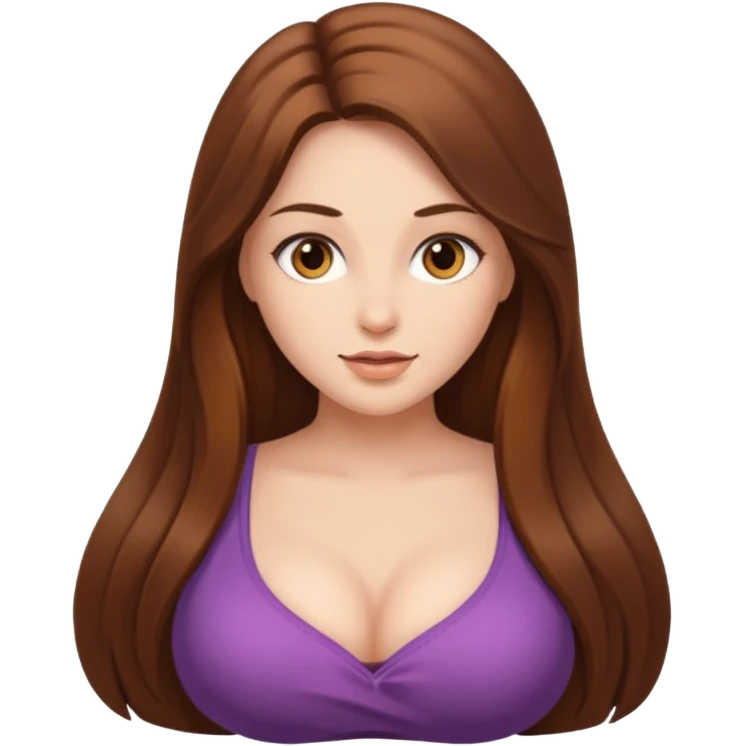 MILF with nudę big tits emoji