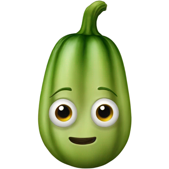 nose-shaped courgette emoji