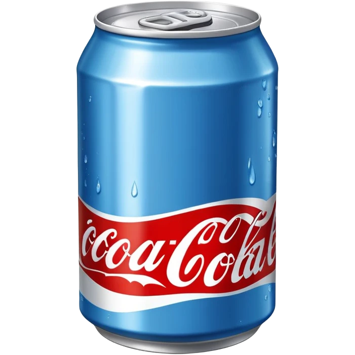 blue can of Coke emoji