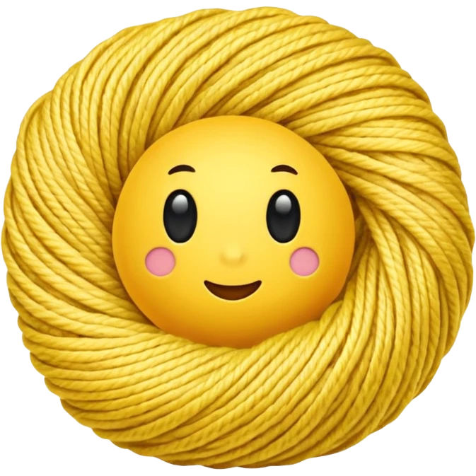 yellow ball of yarn emoji