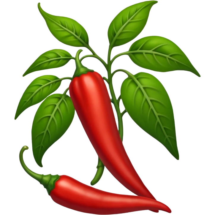 a chili pepper plant emoji