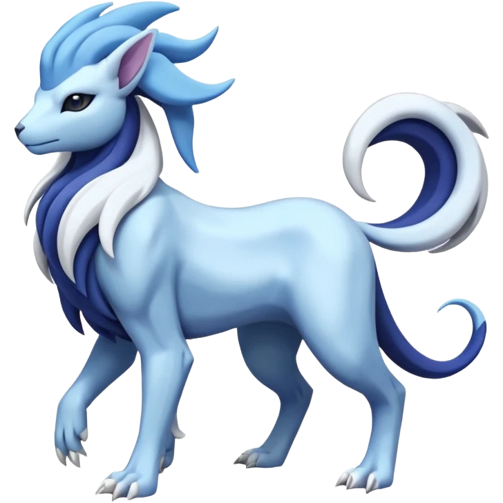 Suicune-Samurott-Absol-Fakémon-hybrid-creature (full body)  emoji