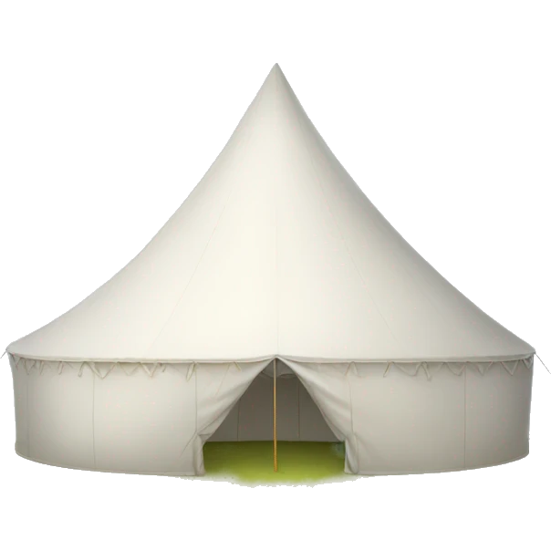 big white tent closed emoji