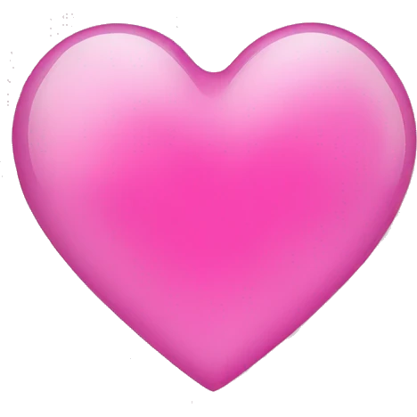pink glass heart emoji