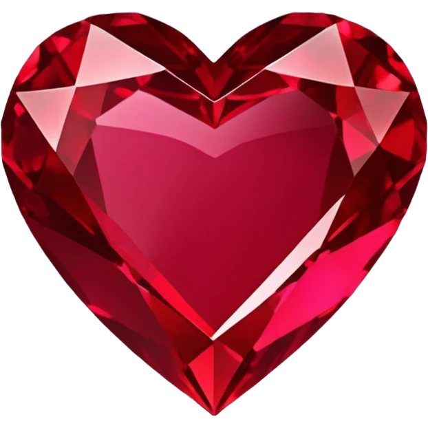 Heart shaped precious stone emoji