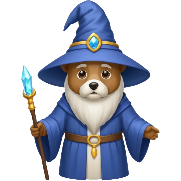 Dog wizard emoji