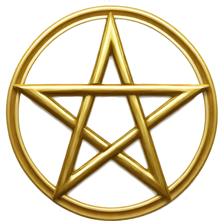 pretty golden pentacle sparke emoji