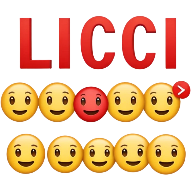 Create a fun Netflix emoji with the letters "LCC" integrated prominently in the logo emoji