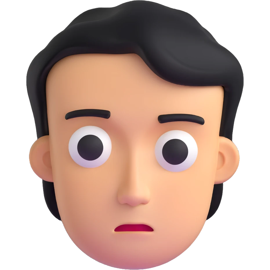 disapproving face with judgmental expression emoji